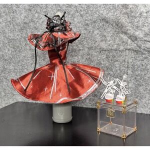 Rainbow High 2021 Jett Dawson Red Ball Gown Dress, Heals/Shoes & Fashion Trunk